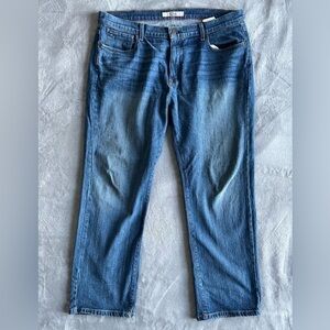 Tommy Hilfiger Straight Leg Denim Men's jeans 38x30 wash Blue 5-Pocket